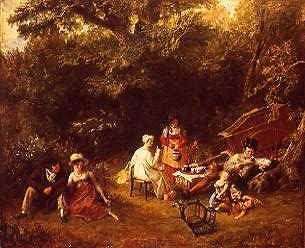 Photo of "THE PICNIC" by CHARLES ROBERT LESLIE