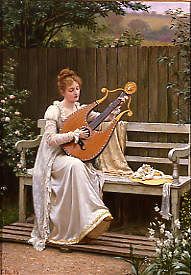 Photo of "CON AMORE, 1895" by EDMUND BLAIR LEIGHTON