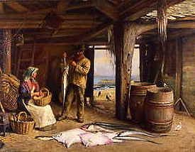 Photo of "WEIGHING THE FISH ON THE CORNISH COAST" by JAMES MCINTYRE