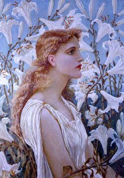 Photo of "LILIES." by WALTER CRANE