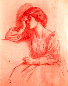 Photo of "STUDY OF SADNESS" by DANTE GABRIEL ROSSETTI