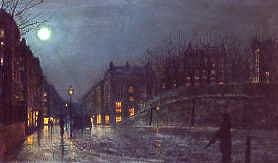 Photo of "HEATH STREET, HAMPSTEAD." by JOHN ATKINSON GRIMSHAW