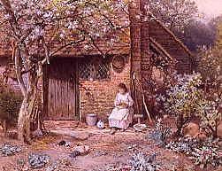 Photo of "PREPARING DINNER" by MYLES BIRKET FOSTER