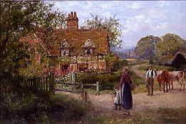 Photo of "A CHAT AT THE GATE" by HENRY JOHN YEEND KING