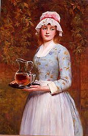Photo of "A SERVING GIRL" by CHARLES SILLEM LIDDERDALE