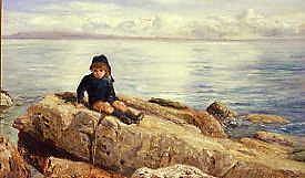 Photo of "PLAYING ON THE ROCKS" by JOHN MACWHIRTER