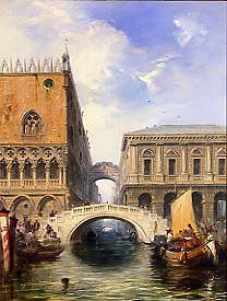 Photo of "THE BRIDGE OF SIGHS, VENICE" by EDWARD (ACTIVE 1828-1864 PRITCHETT