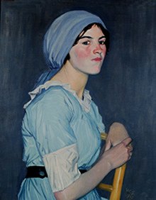 Photo of "A VOLUNTEER NURSE" by WILLIAM STRANG