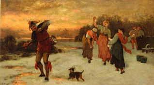 Photo of "SNOWBALLING THE JESTER, 1887" by JOHN DAWSON WATSON