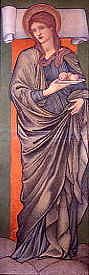 Photo of "SANTA DOROTHEA" by SIR EDWARD COLEY BURNE-JONES