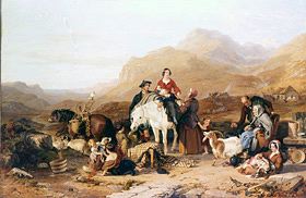 Photo of "THE HIGHLAND BRIDE'S DEPARTURE, 1851" by JACOB THOMPSON