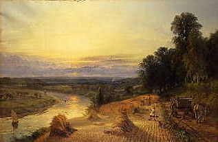 Photo of "HARVEST TIME, RIVER RIBBLE, NR. PRESTON, LANCASHIRE, UK" by HENRY DAWSON