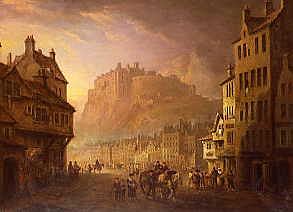 Photo of "THE CASTLE OF EDINBURGH FROM THE GRASS MARKET (SCOTLAND)" by ALEXANDER NASMYTH