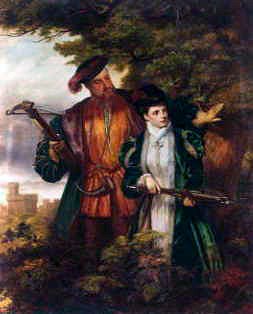 Photo of "KING HENRY 8TH & ANNE BOLEYN SHOOTING IN WINDSOR FOREST" by WILLIAM POWELL FRITH