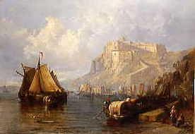 Photo of "A MEDITERRANEAN HARBOUR, 1865" by JAMES WEBB