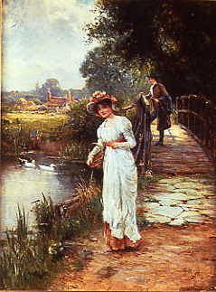 Photo of "A COUNTRY WALK" by ERNEST WALBOURN
