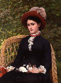 Photo of "LUCY, DAUGHTER OF C. ANDREW, ESQ., 1880" by GEORGE DUNLOP LESLIE