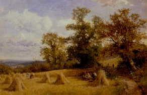 Photo of "A CORNFIELD AT WEST MALVERN, 1885" by DAVID BATES