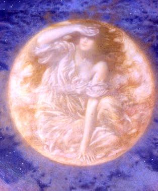 Photo of "RADIANT MOON" by EDWARD ROBERT HUGHES