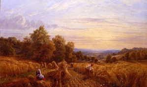 Photo of "HARVESTING." by ALFRED AUGUSTUS SEN. GLENDENING