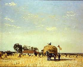 Photo of "HAYMAKING" by WILLIAM PAGE ATKINSON WELLS