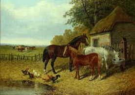 Photo of "IN THE FARMYARD" by JOHN FREDERICK HERRING