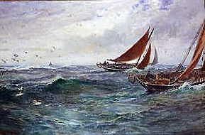 Photo of "IN THE TRACK OF THE TRAWLERS, 1896" by CHARLES NAPIER HEMY