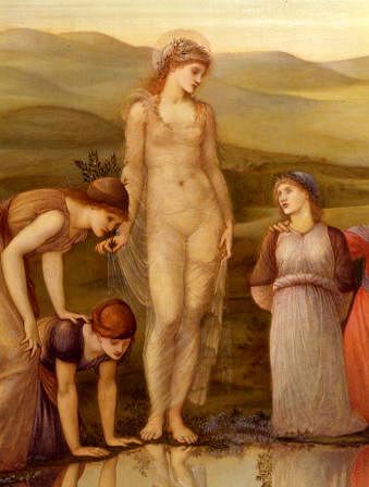 Photo of "THE MIRROR OF VENUS" by SIR EDWARD COLEY BURNE-JONES