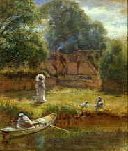 Photo of "THE RIVER AT HURLEY, BUCKINGHAMSHIRE." by MYLES BIRKET FOSTER