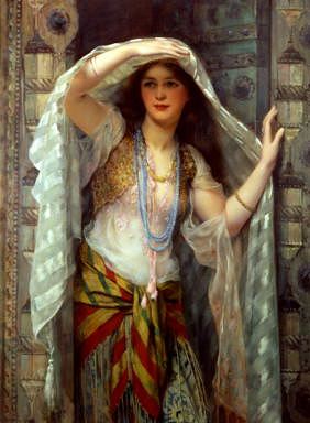 Photo of "SAFIE, ONE OF THE THREE LADIES OF BAGDAD, 1900" by WILLIAM CLARK WONTNER