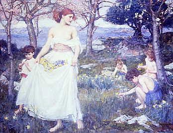 Photo of "SONG OF SPRINGTIME" by JOHN WILLIAM WATERHOUSE
