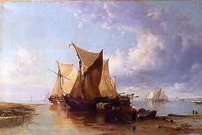 Photo of "CALM ON THE SCHELDT, 1864" by JAMES WEBB