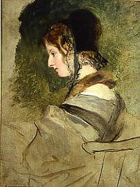 Photo of "PORTRAIT OF LADY DYKE" by SIR EDWIN HENRY LANDSEER