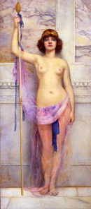 Photo of "A GRECIAN DANCER, 1893." by JOHN WILLIAM GODWARD