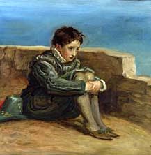 Photo of "THE BOYHOOD OF RALEIGH" by SIR JOHN EVERETT MILLAIS