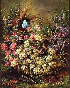 Photo of "BUTTERFLIES AMONG THE HEATHER, 1889" by ALBERT DURER LUCAS