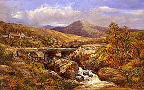 Photo of "THE BRIDGE ABOVE TYN-Y-BWLCH, 1898" by BENJAMIN WILLIAMS LEADER
