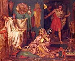 Photo of "THE RETURN OF TIBULLUS TO DELIA, 1868" by DANTE GABRIEL CHARLES ROSSETTI