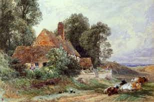 Photo of "NEAR HAILSHAM, SUSSEX." by MYLES BIRKET FOSTER