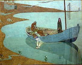 Photo of "TO PASTURES NEW, 1904." by FREDERICK CAYLEY ROBINSON
