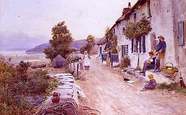 Photo of "FISHING VILLAGE, 1889" by THOMAS JAMES LLOYD