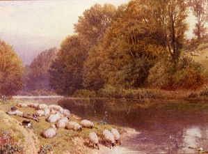 Photo of "THE SHEPHERD BOY." by MYLES BIRKET FOSTER