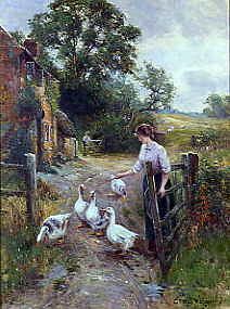 Photo of "THE GOOSE GIRL" by ERNEST WALBOURN