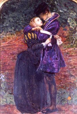 Photo of "THE HUGUENOT" by SIR JOHN EVERETT MILLAIS