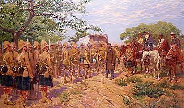 Photo of "GEN. ROBERTS RECEIVING SURRENDER OF BOER GEN.CRONJE AT PADABOURGH" by GEORGE SCOTT