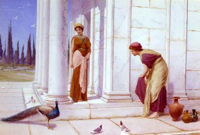 Photo of "PLAYING WITH A PEACOCK" by HENRY RYLAND