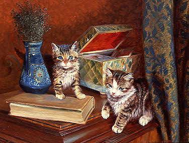 Photo of "NAUGHTY KITTENS, 1898" by WILSON HEPPLE