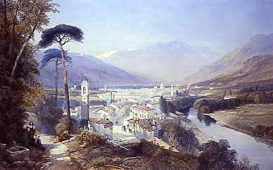 Photo of "MORNING, CITY AND LAKE OF COMO, ITALY" by THOMAS CHARLES LEESON ROWBOTHAM