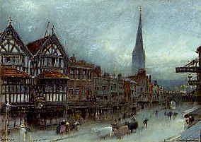 Photo of "THE HIGH STREET, SALISBURY, ENGLAND" by ALBERT GOODWIN