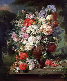 Photo of "STILL LIFE WITH FLOWERS, 1859" by JOHN WAINEWRIGHT